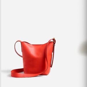 Madewell 'Essential Mini Bucket Tote' in wild poppy